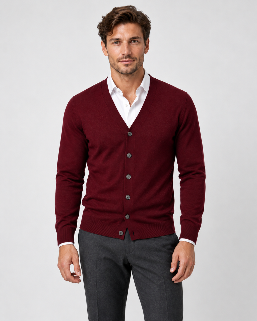 Men's Cardigan – Button-Down Front