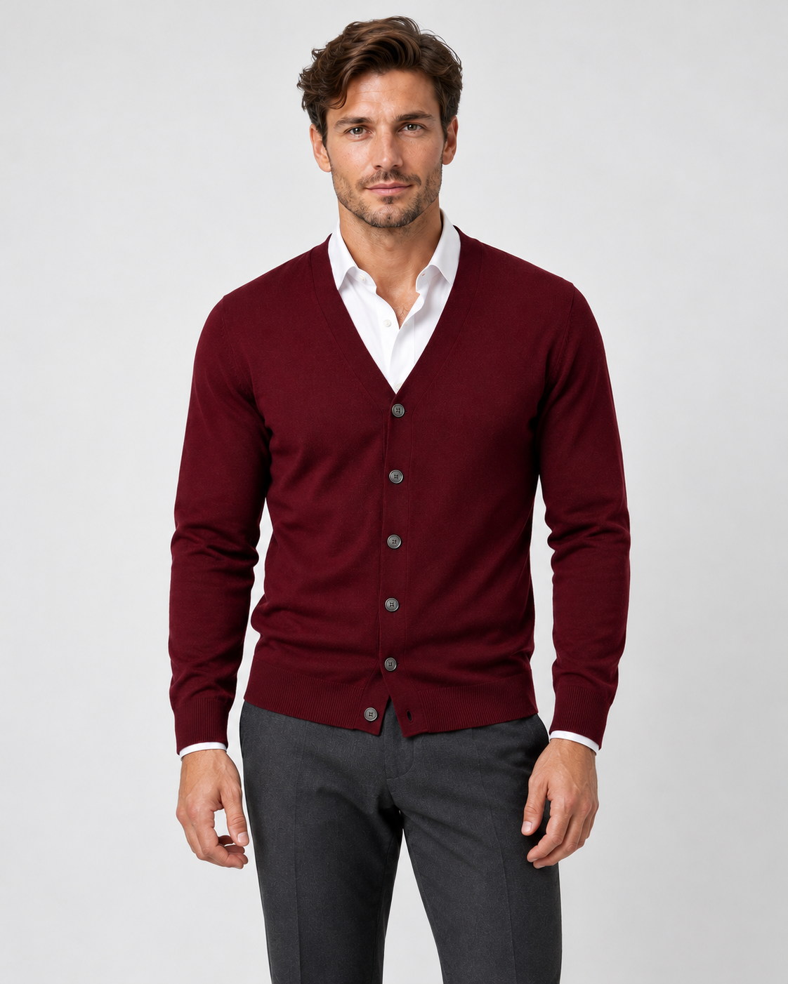 Men's Cardigan – Button-Down Front