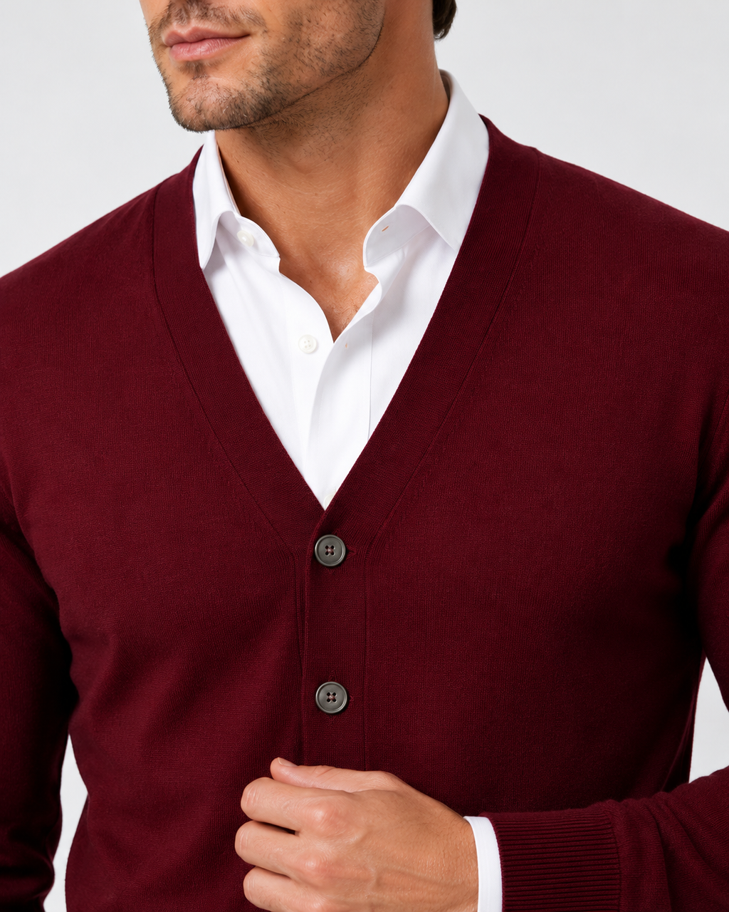 Men's Cardigan – Button-Down Front