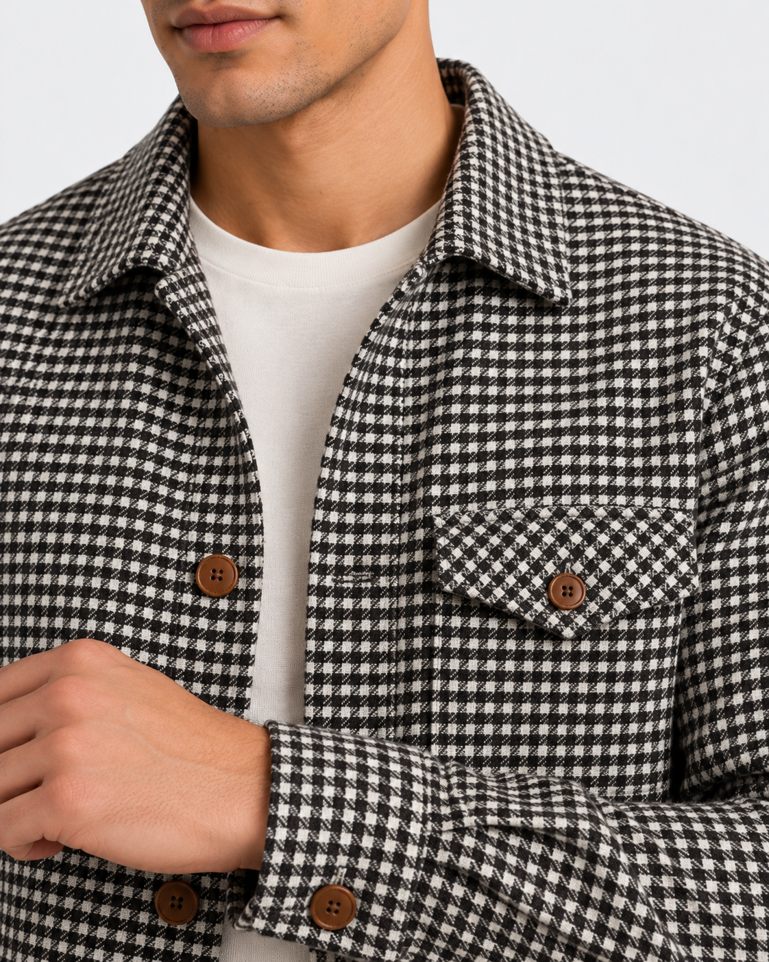 Men's Shirt Jacket – Button-Up Front