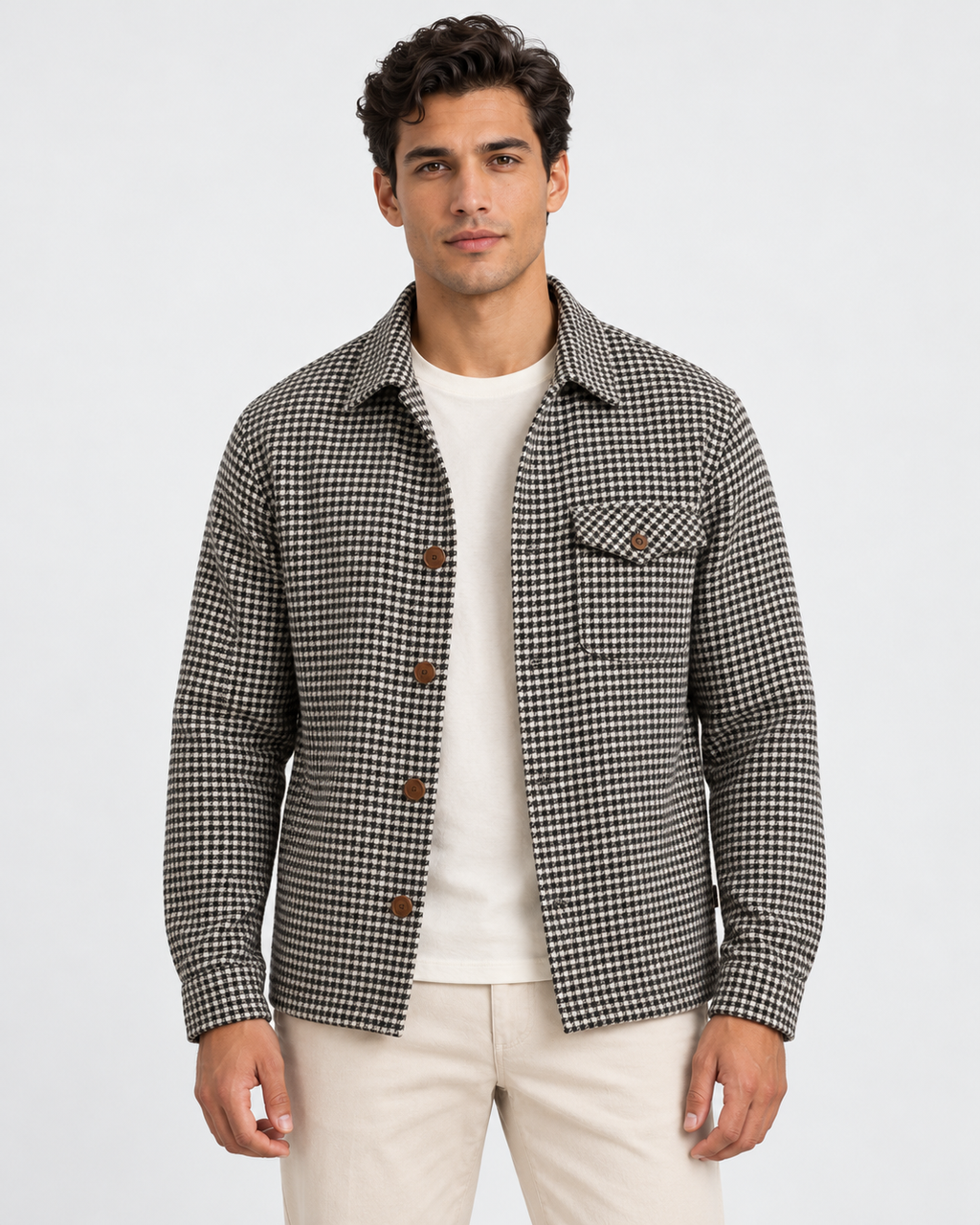 Men's Shirt Jacket – Button-Up Front