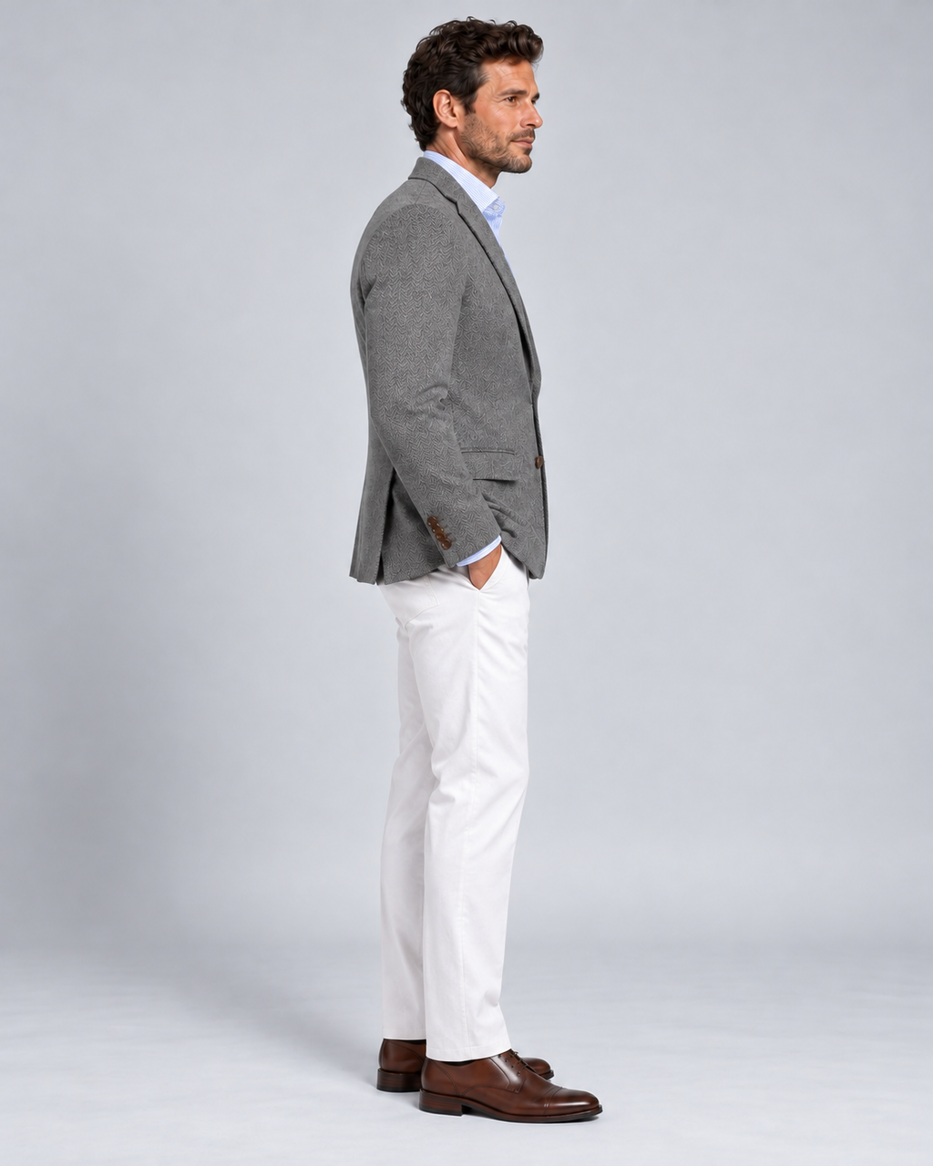 Men's Blazer Knit – Lightweight Tailored Fit