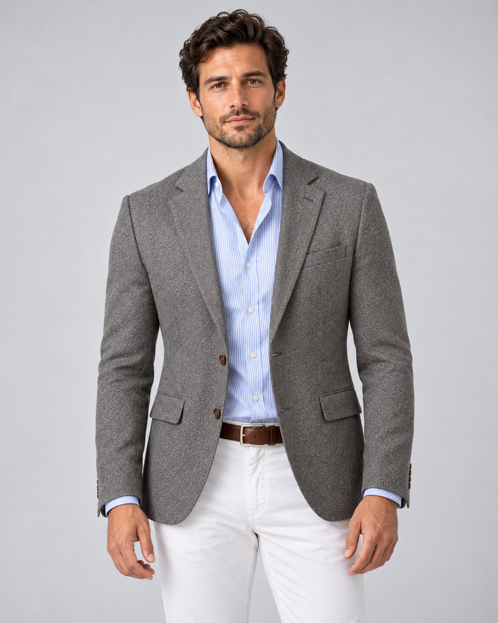 Men's Blazer Knit – Lightweight Tailored Fit