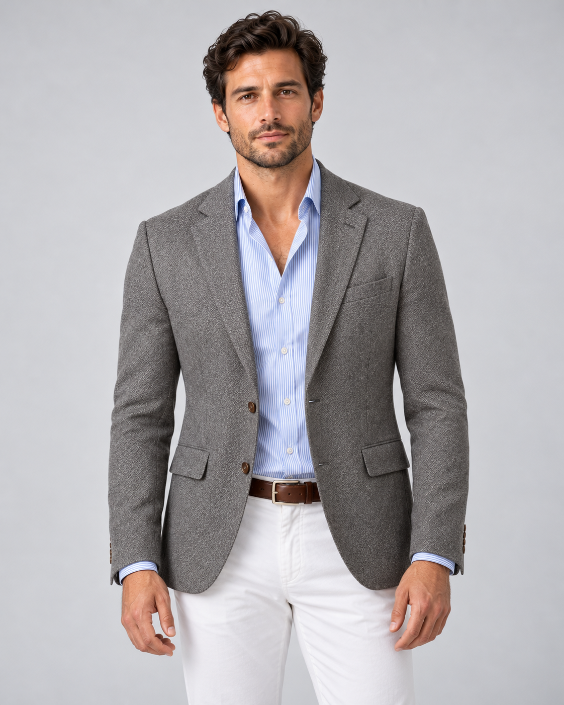 Men's Blazer Knit – Lightweight Tailored Fit