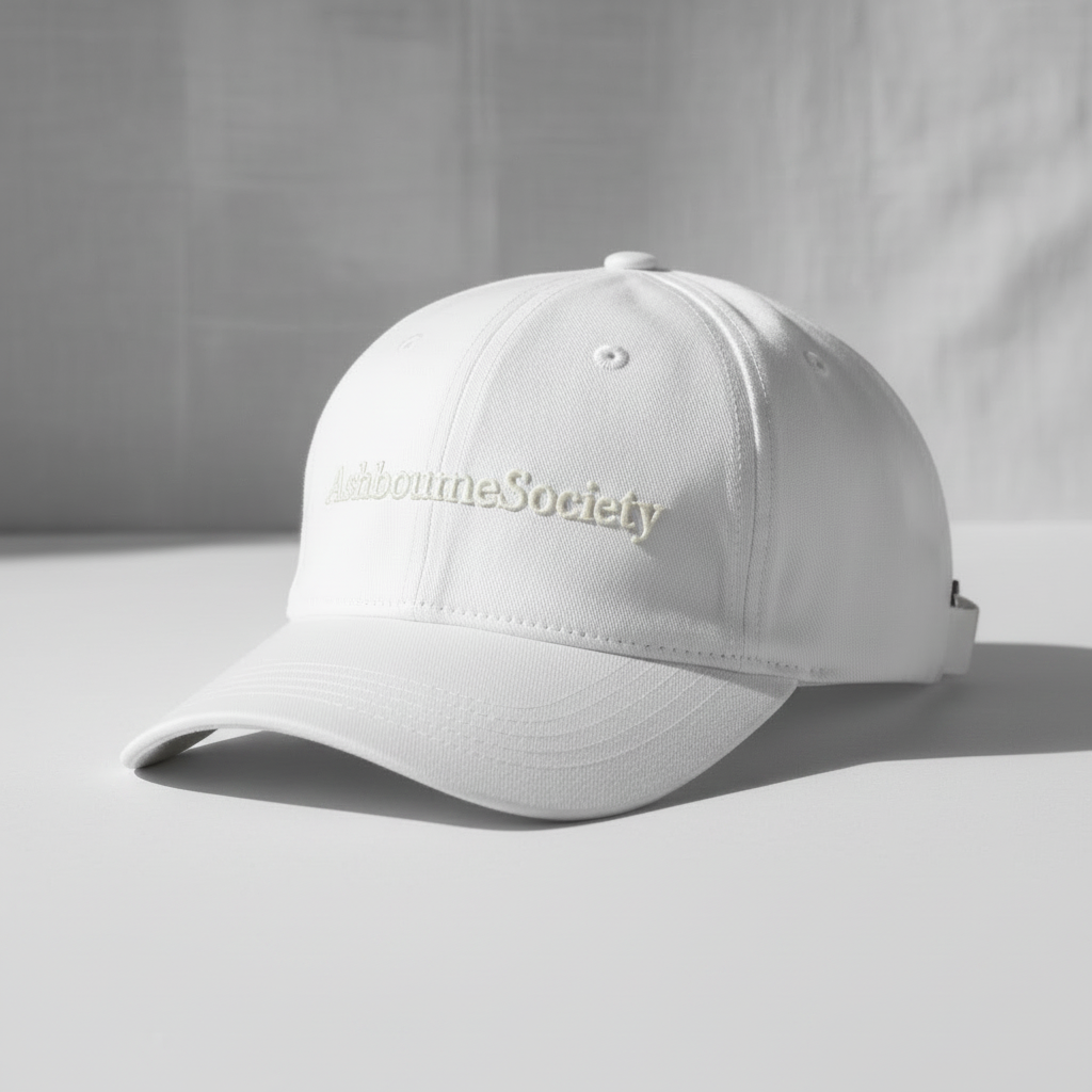 AshbourneSociety Cap - White Baseball Cap